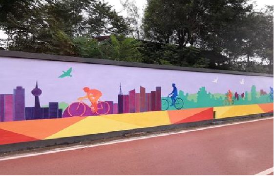 紫云墙体彩绘-围墙