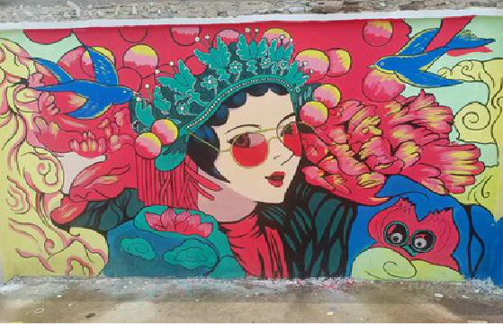 紫云墙体彩绘-网红墙