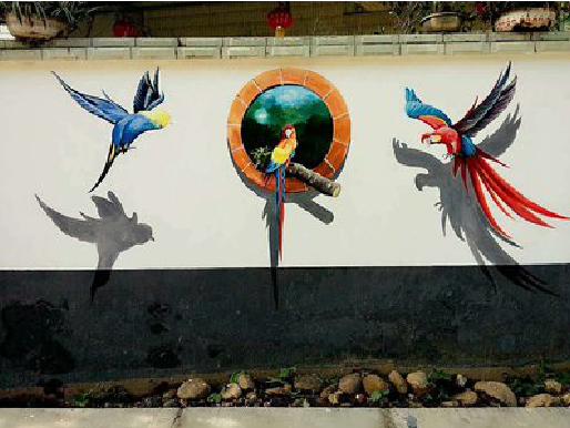 紫云视觉错位-3D墙绘设计