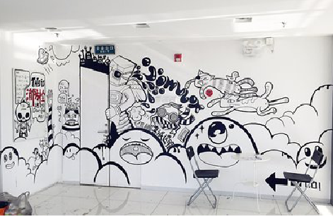 紫云手绘墙并非传统涂鸦。