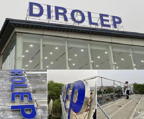 紫云楼顶发光字安装的注意事项。